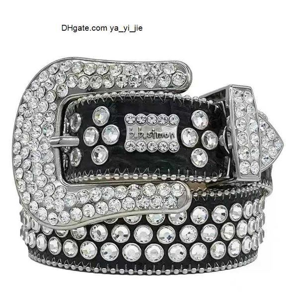 

belt designer bb simon belts for men women shiny diamond belt black blue white multicolour with bling rhinestones as gift baiteng 900, Black;brown