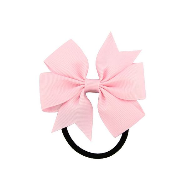 

boutique pops hair bows elastic grosgrain ribbon big cheer bow ponytail holder rubber hair bands for girls toddlers kids teens in pairs