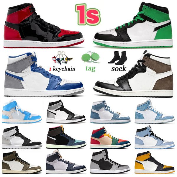 

jumpman 1 lucky green basketball shoes original 1s sneakers bred patent dark mocha tokyo bio hack silver toe true blue women hyper royal den