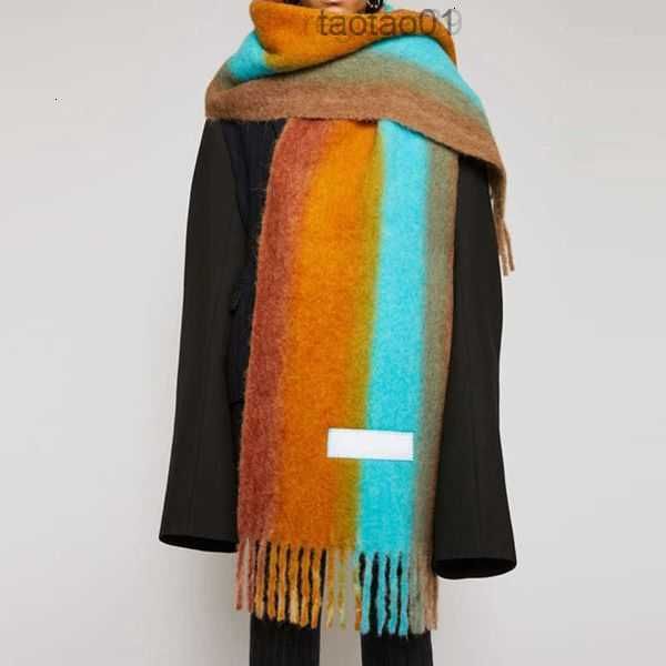 

men's women ac luxury scarf fashion scarves imitation cashmere plaid wraps long student bib warm shawl rainbow thick lattice tassel fem, Blue;gray