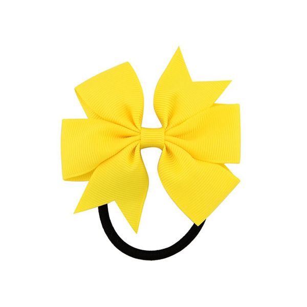 

boutique pops hair bows elastic grosgrain ribbon big cheer bow ponytail holder rubber hair bands for girls toddlers kids teens
