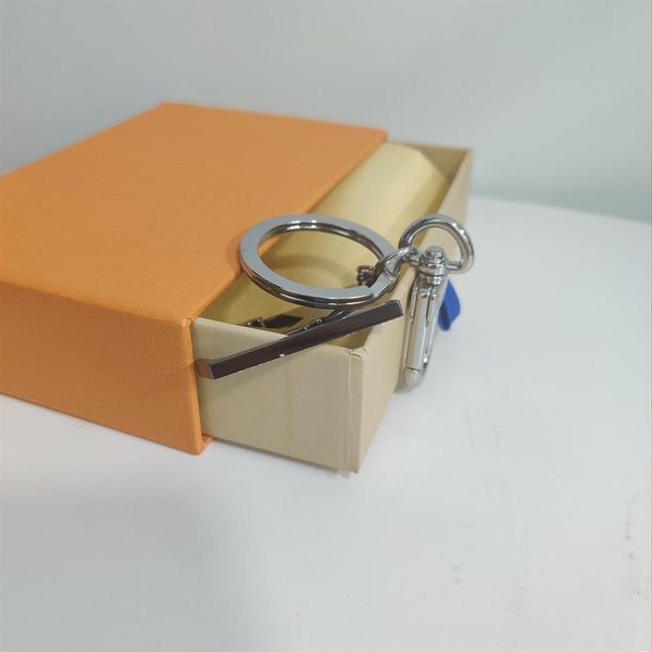 

keychains classic pattern keychain car keychain bag hanging machine fashion 10 style letter keychain supply box239l, Silver