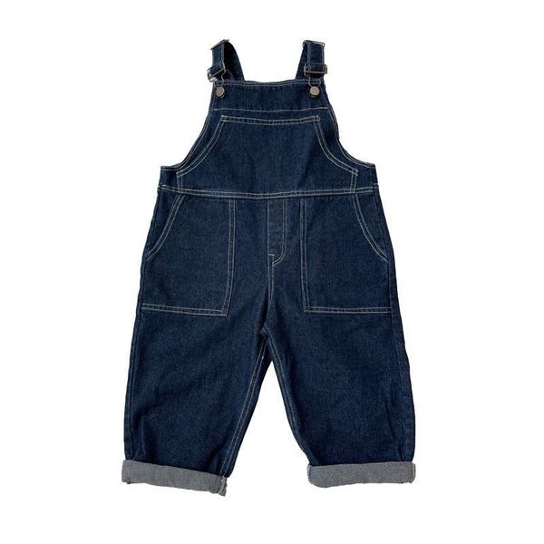 

overalls spring autumn girls kids denim overalls pants baby children jeans long pant trousers children clothes 230414, Blue