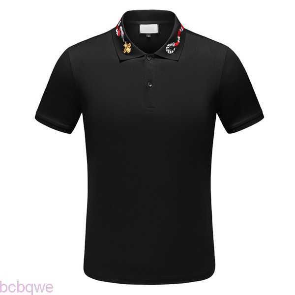

designer stripe polo shirt 2020 t shirts snake polos bee floral mens high street fashion horse polo luxury t-shirt yfnr, White;black