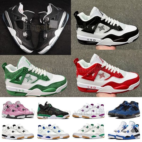 

authentic 4s basketball shoes jumpman 4 wild n out l black l red pine green 4s sapphire white cement men women sneaker gs motorsport encore