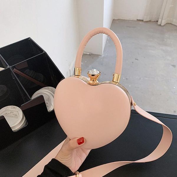 

shoulder bags woman bag fashion trends purses and handbags pink heart design clutches women luxury