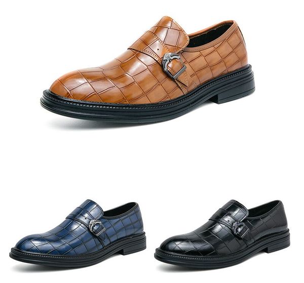 

men dress shoes floral pattern men formal shoes leather luxury fashion groom wedding shoes men oxford shoes dress 38-46, Black