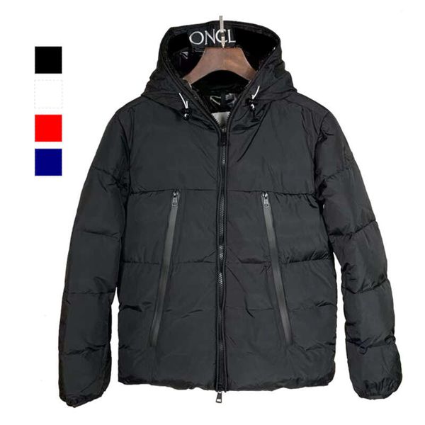 

men's winter hood down jacket male lightweight down coat puffer jacket, Black