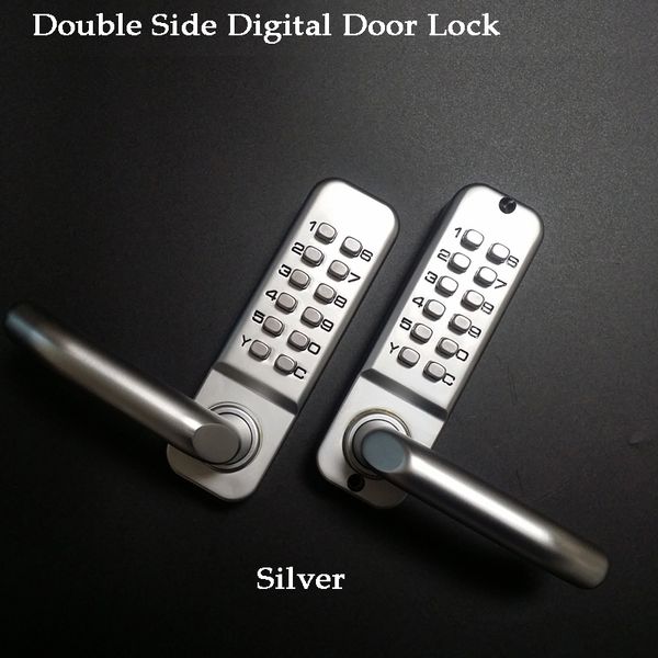 

smart lock long handle keyless mechanical digital door password keypad home garden yard wooden iron gate lock pushbutton 230414