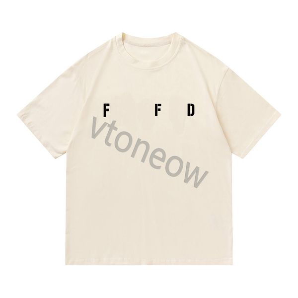 

summer men women designers t shirts loose tees apparel essentialss fashion mans casual chest letter shirt luxury street clothes fears mens, White;black