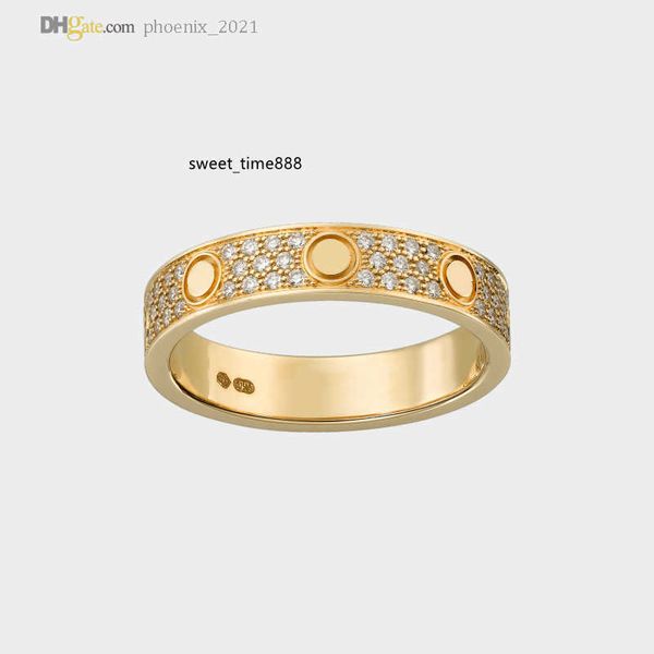 

love ring designer rings for women/men love wedding gold band diamond-pave luxury jewelry accessories titanium steel gold-plated never fade, Silver