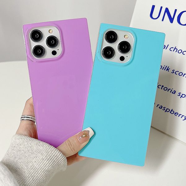 

square laser glitter phone case for iphone 14 13 12 11 pro max 14pro straight fluorescence color shockproof protective shell