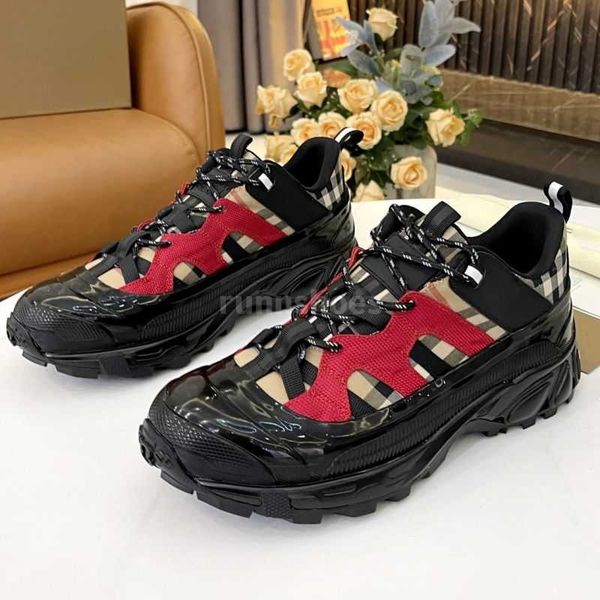 

designers shoes 2022 latest vintage check cotton arthur sneakers quality men running sneaker casual shoes size 39-45, Black