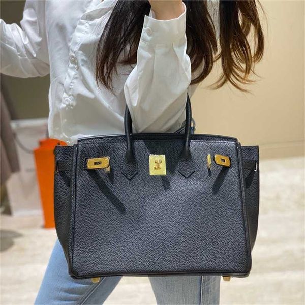

birkins bag 2023 togo first layer cowhide large capacity fashion single shoulder crossbody women's handbag zc