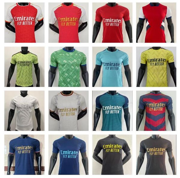 

23 24 g.jesus jorginho soccer jerseys gunners thomas pepe saka tierney smith rowe tavares sambi odegaard nketiah 2023 football shirt men pla, Black;yellow