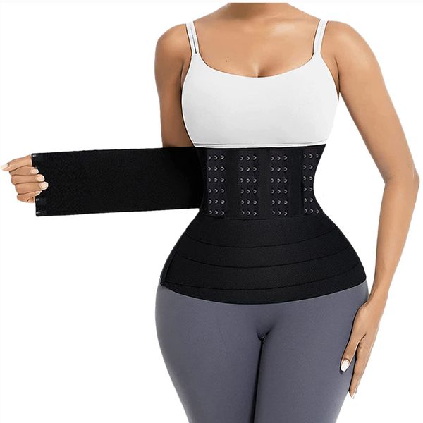 

women's shapers woman's girdle stomach wraps for belly fat upgraded waist wraps for stomach wrap for women invisible loop body wra, Black;white