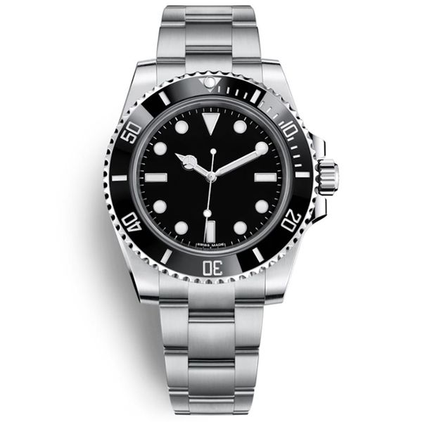 

mens sports watch 40mm ceramic green bezel automatic mechanical 2813 stainless steel luminous watch diving waterproof 30m watch254b, Slivery;brown