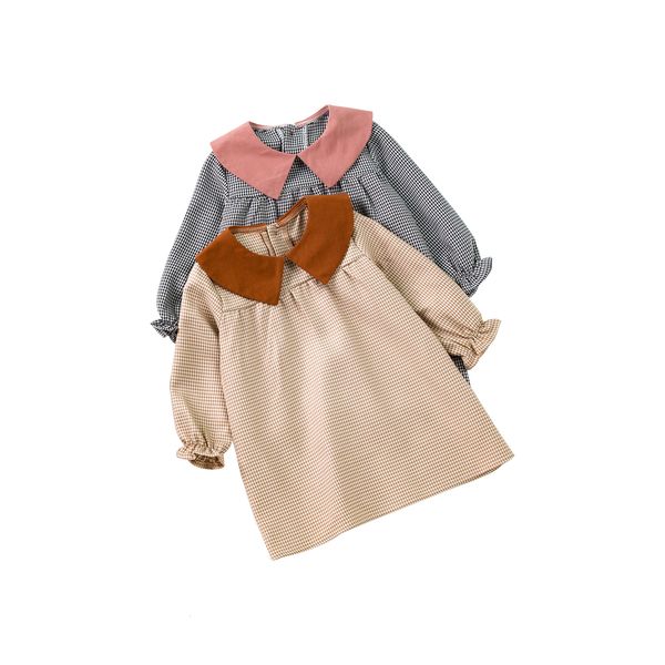 

girl's dresses kids baby girls dress clothes babany bebe toddler casual long sleeve polyester swallow gird autumn winter 26 years 2304, Red;yellow