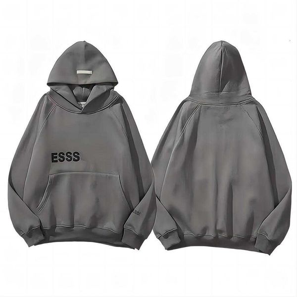 

men's women leisure fashion trends designer tracksuit essentail hoodies set casual oversize hooded pullover 2023 a2, Black