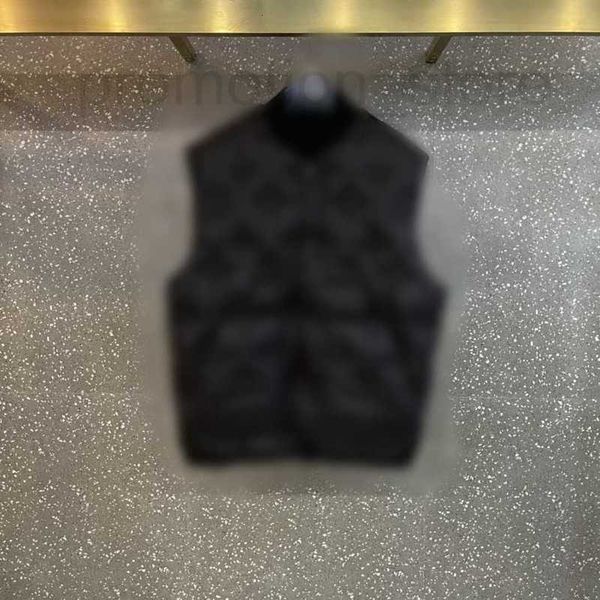 

women's vests designer new embroidered cotton jacket in autumn and winter full width positioning snap placket tsdj, Black;white