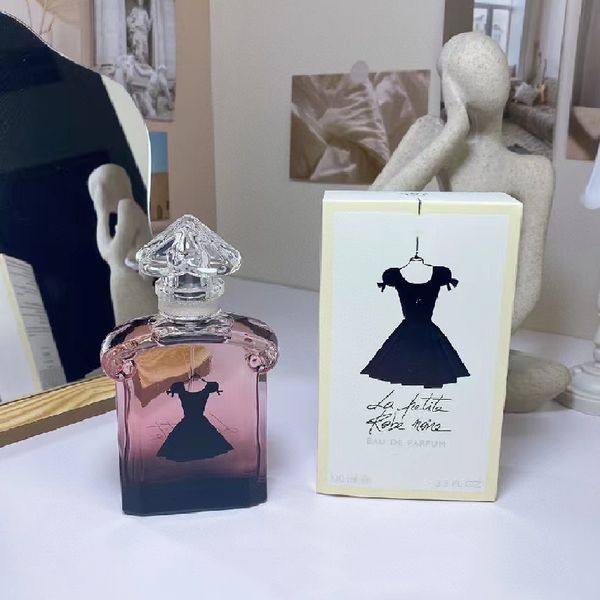

2kinds pink glass bottles women perfume 100ml edp/edt black dress floral lasts smells good lady body spray fragrance gift wholesale ing