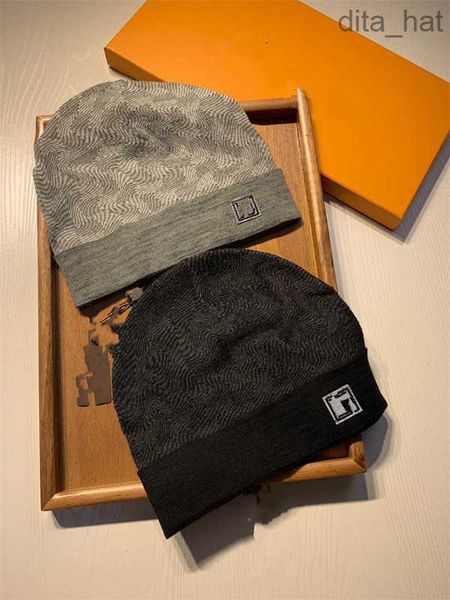 

2022hh6 knitted hat designer beanie cap mens womens fitted hats cashmere letters casual skull caps outdoor fashion 17 colors, Blue;gray