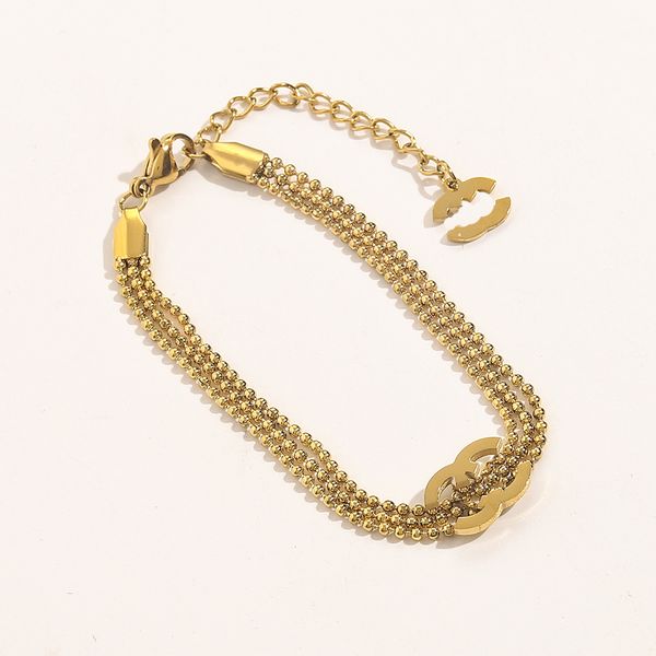 

designer gold chain bracelet luxury brand jewelry love bracelet 2023 spring new romantic girl gift bracelet 18k gold plating luxury family j, Black