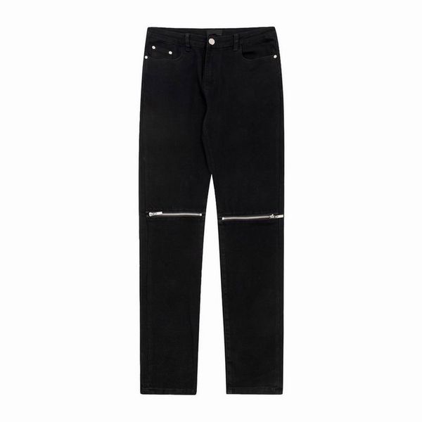 

2023 mens womens jeans designer make old washed jeans chrome straight trousers heart letter prints for women men casual long style, Blue