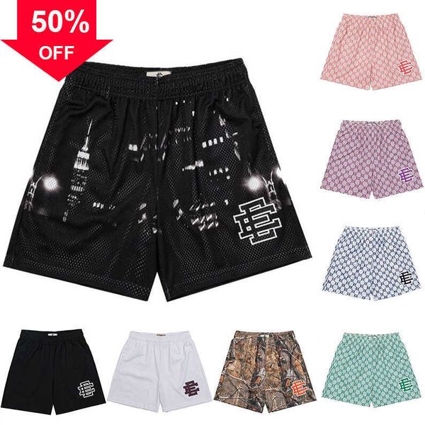 

shorts 2023 eric emanuels ee basic mens womens designers fitness short mesh breathable beach pants series basketball pant yorks to 2xl size, White;black
