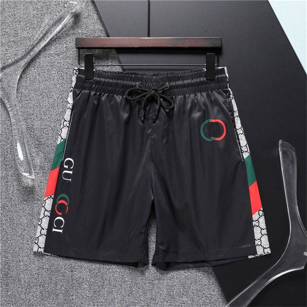 

men's shorts summer sport men nylon swim shorts fashion designer gentleman side pockets swimear boy zipper closure back pocket tonal dr, White;black