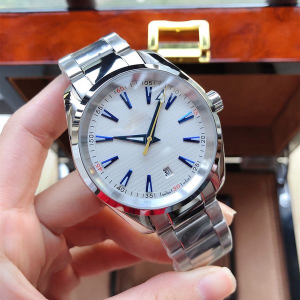 

sea aaa 3a quality band watches 41mm men sapphire glass 007 oystersteel with gift box automatic mechaincal jason007 master watch 05, Slivery;black
