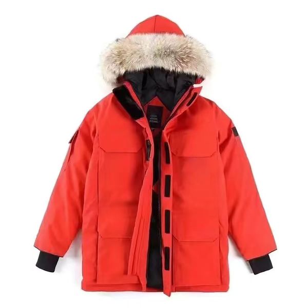 

men's designer down jacket winter large fur hoodie clothing fashion classic coat men's down sweater hoody women's coat ladies, Black