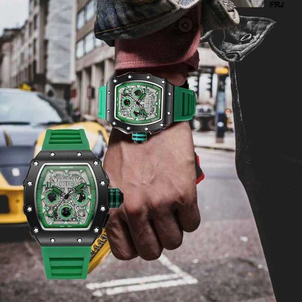 

milles watch richads mile es limited edition large dial charlie miller with six needle running seconds fully automatic couple non mechanical, Slivery;golden