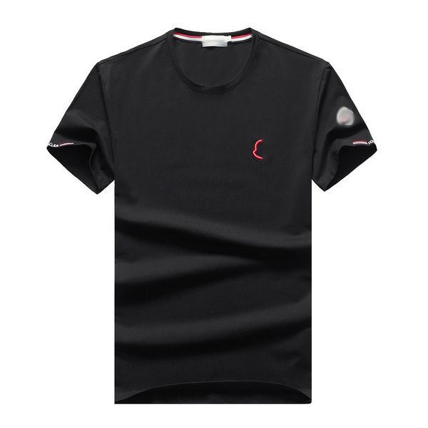 

new summer men's t shirts polos sleeve t-shirt mercerized cotton round neckline short sleeve t-shirt casual solid color size m-xxxl, White;black