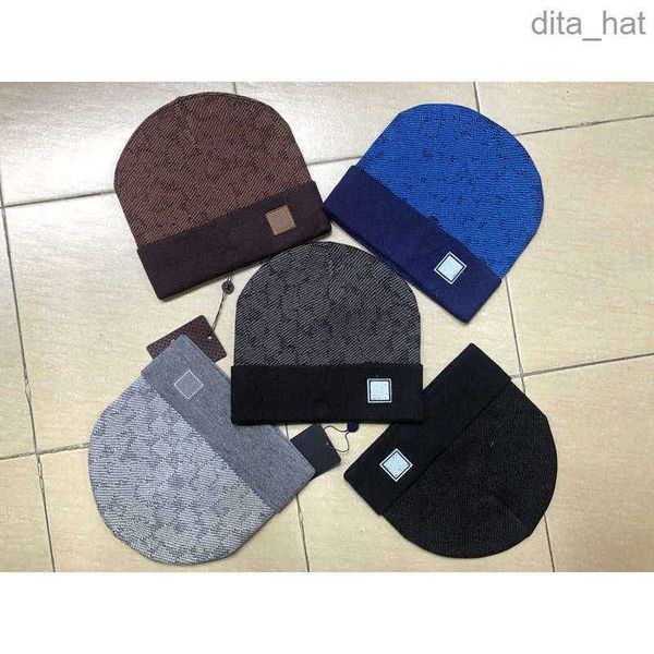 

beanie/skull caps winter hat 2022 fashion mens designers hats bonnet winter beanie knitted wool luxury hat, Blue;gray