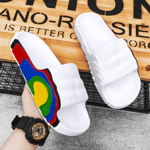 

slippers summer men slippers women outdoor beach shoes thick bottom indoor bathroom non-slip slippers parent-child shoes sandals 230414, Black