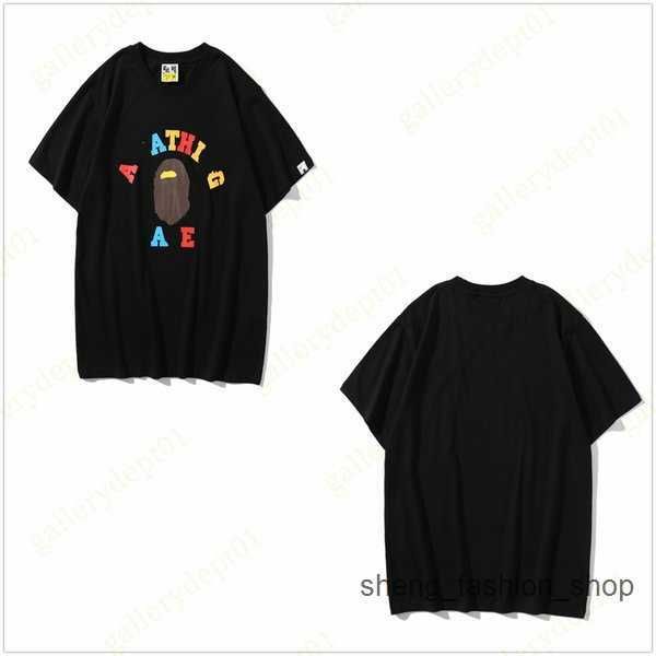 

bathing ape designer t shirs shark fake zipper paern prin clohes caroon line shir graphic tees colorful women t-shir tie dye shir 5 qzqi, White;black