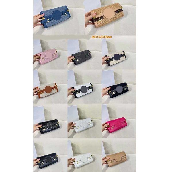 

13 colours shoulder crossbody bags totes cylinder square branded letter b wallet for women brand shoulder chain messengers 220712