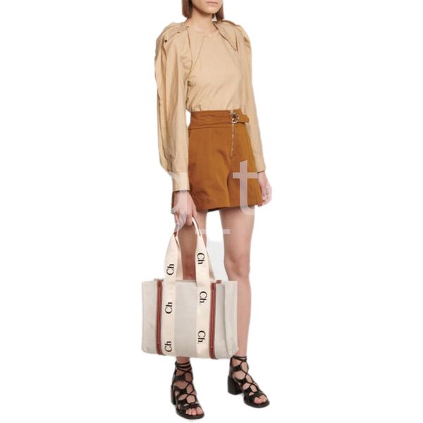 

woody medium tote bag designer bags large capacity canvas shopping bag spacious shoulder handbag ladies fashion crossbody bag multi-size no