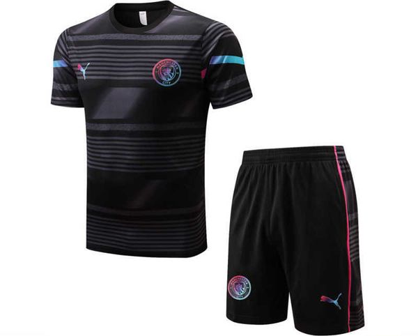 

2022/23 men soccer manch city paris training tracksuit short, Gray