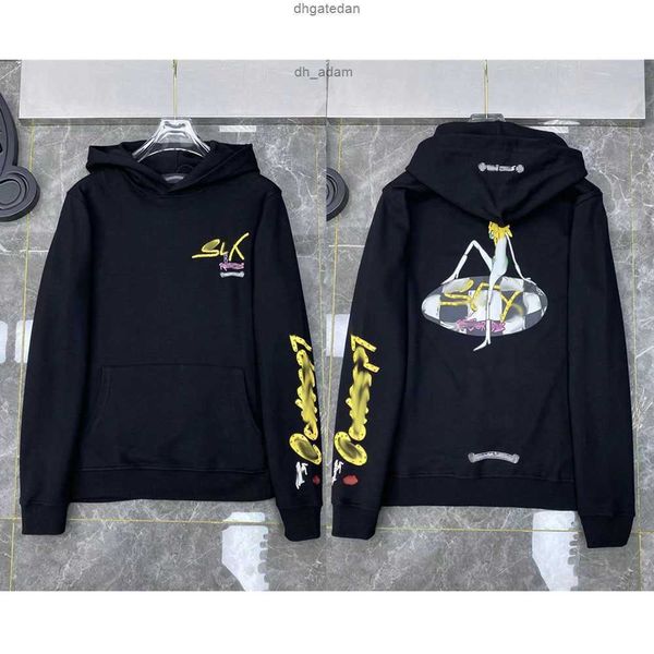 

men's & 2013men's hoodies sweatshirts luxury designer classic fashion mens zipper ch horseshoe sanskrit cross print pullover hoode, Black