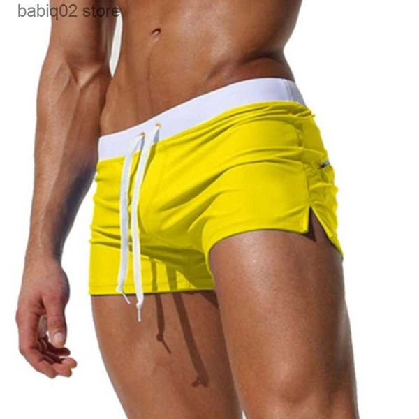 

men's swimwear 2022 summer swimwear men swimsuit maillot de bain boy swim suits boxer shorts swim trunks swimming surf banadores t23041