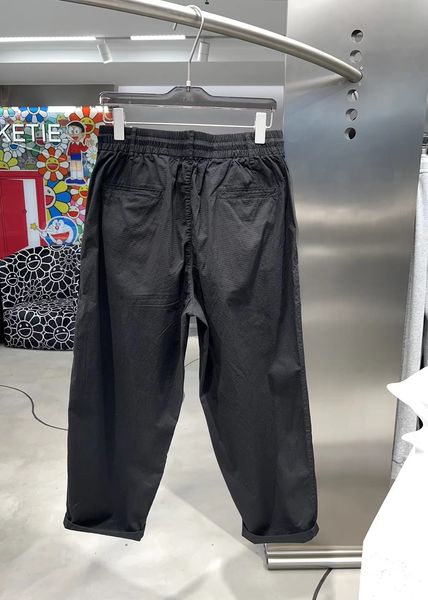 

mens pants womens trousers y3 summer straight wide-leg casual pants, Black