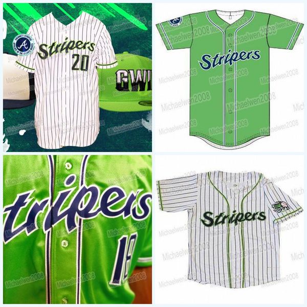 

gwinnett stripers jersey 100% double stitched embroidery v high-quality men women youth custom baseball jerseys, Blue;black