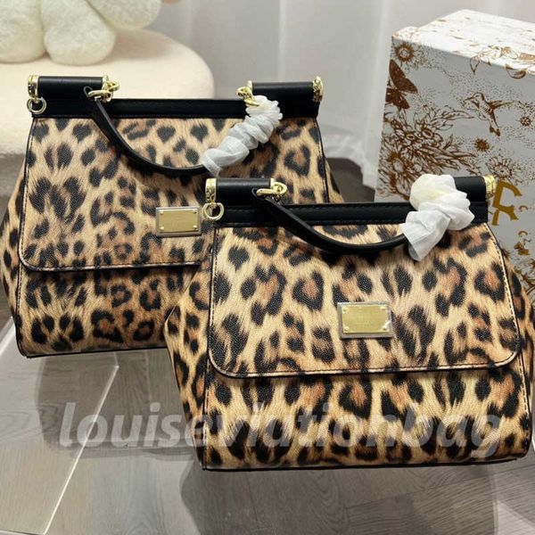 

print designer bags women leopard leather handbag crossbody shoulder bag dg classic ladies totes fashion wallet 21cm