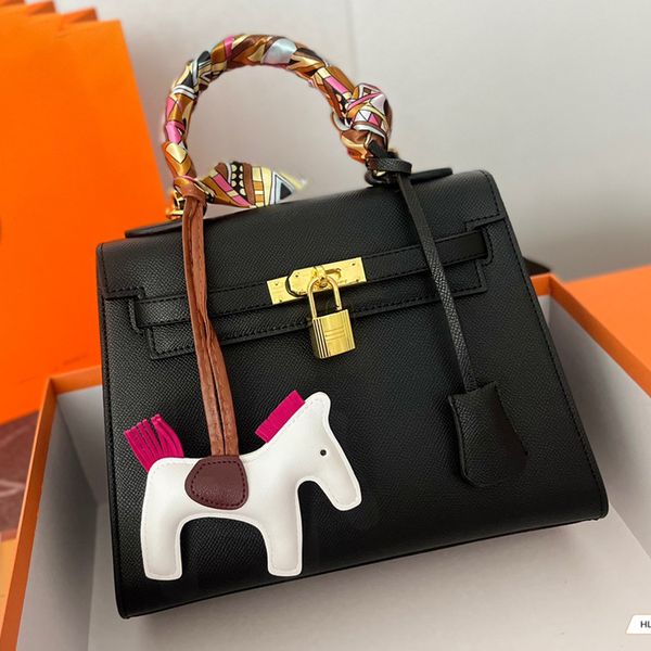 

designer bag birkin women kellys tote bag wallet luxurys handbags classic large capacity multifunction with a scarf and a pony lock original