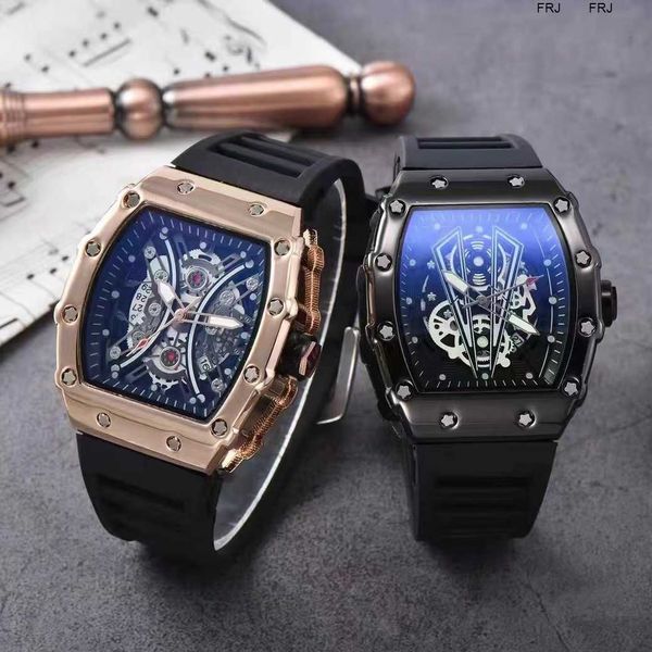 

designer watches richads milles swiss fully automatic mechanical watch richads miller highend version hollowed out mens frj 7cw1, Slivery;golden