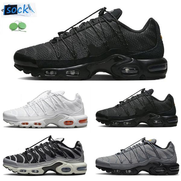 

tn plus tns mens running shoes sneaker toggle lacing utility classic triple black white grey olive red reflective men trainers sports sneake