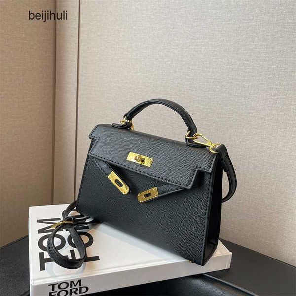 

hermm kily designer handbags autumn and winter popular handbag women s 2023 new advanced korean small square bag shoulder, Black