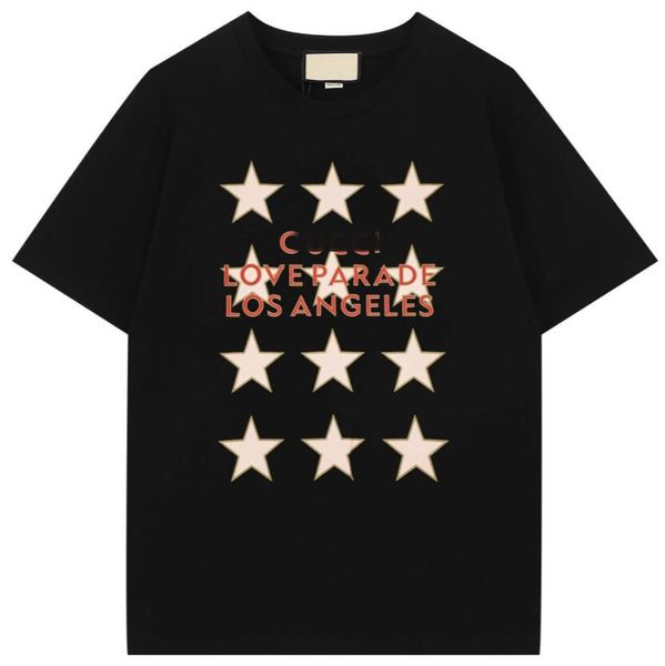 

luxury brand letter mens t-shirts famous designer squirrel bear graffiti printing loose tees t-shirts pullover classic men's and women&, White;black